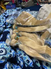 Monstar-mechones de pelo humano Remy liso peruano