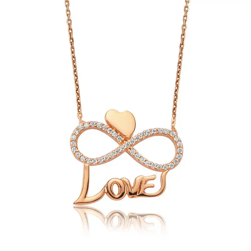 

Armagano 100% 925 Sterling Silver Heart Infinity Love Lady Necklace Quality and Original Women Amulets