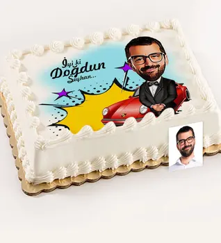 

Personalized Mr Boss Cartoon Printed Age Cake For Edible Sugar Paper-1
