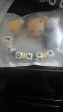 Clip de chupete de silicona para bebé, cadena de chupete colorida con nombre personalizado para bebé, chupete para la dentición, Clips para chupetes