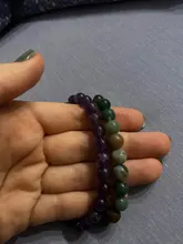 Pulseras de piedra Natural para hombre y mujer, brazaletes de 8mm con ametistas de cuarzo, lapislázuli redondo, brazalete elástico con cuentas, gran oferta