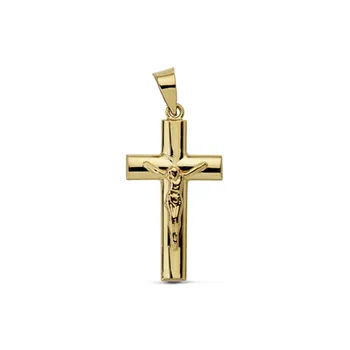 

Cross crucifix 9k Gold 23mm. Smooth stick [AA7537]