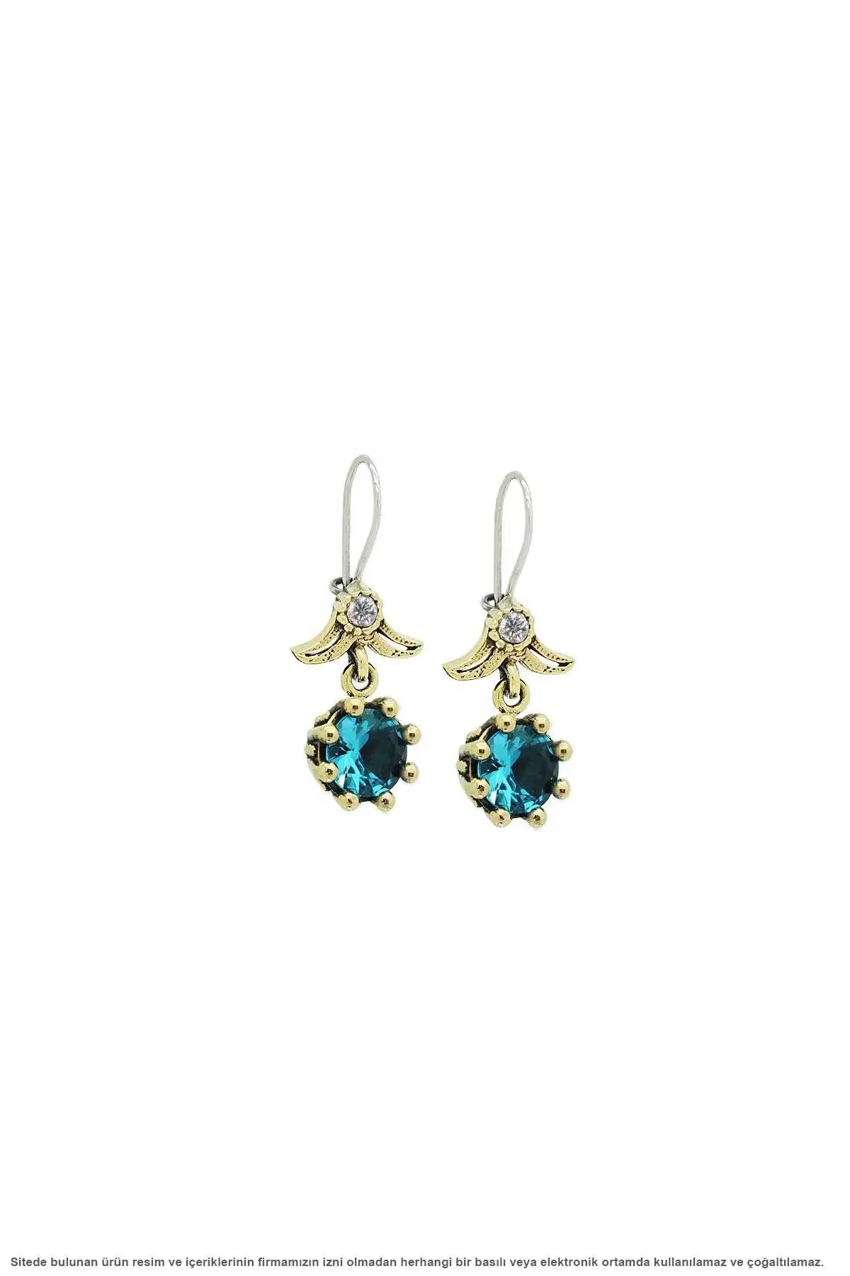

Silver Aquamarine Cubic Zirconia Women Earrings
