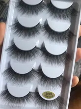 Pestañas postizas 3D de visón, Kit de maquillaje de extensión de pestañas suaves, 100%, 5 pares