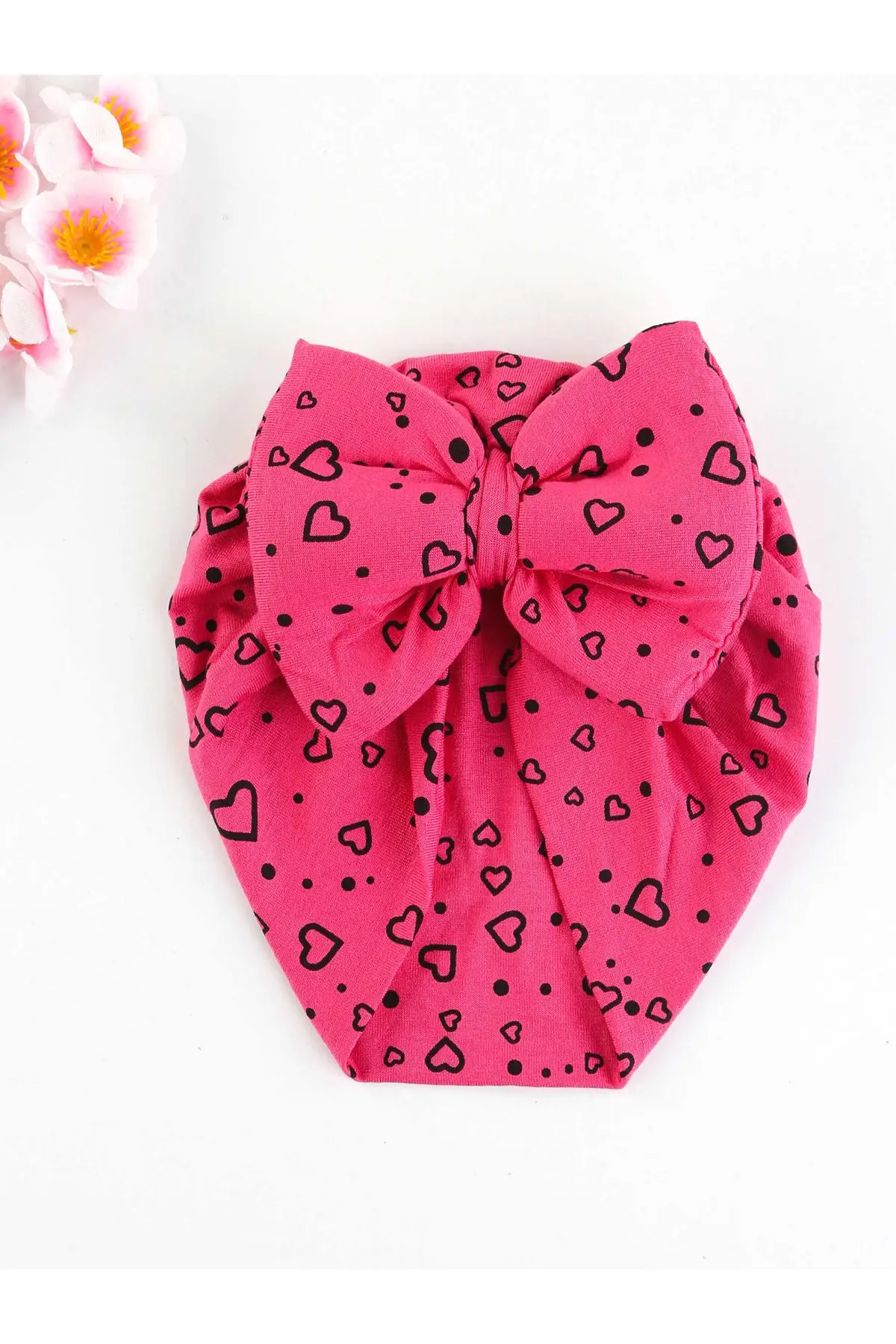 

Fuchsia Bow Girl Baby Bathing Cap