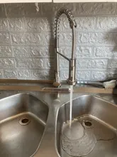 Mixer Tap Nozzle Deck-Mounted Stream-Sprayer Kitchen Faucet Cold-Taps Rotation Rozin