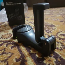 Coche ganchos asiento de automóvil ganchos con soporte de teléfono Universal reposacabezas de coche los ganchos para bolso para colgar bolsa tela de 1 Uds