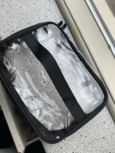 Bolsa de viaje para cosméticos, neceser transparente de PVC con cremallera, 1 Uds.