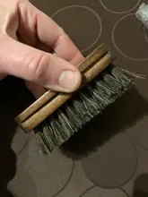 Shine Polishing Brush Auto Wash Car Interior Leather Textile Cleaning Brush with Horsehair