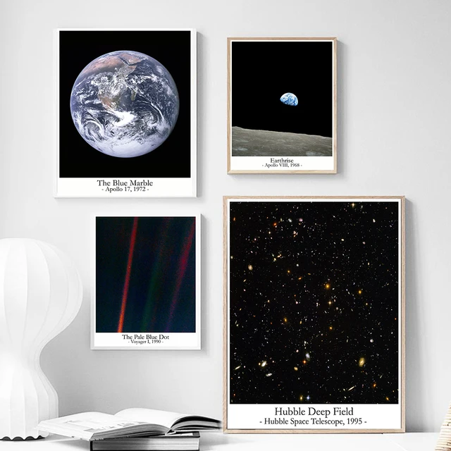 Canvas Painting Galaxy Stars Planet Sky Space Poster A Modern Addition to Your Home Decor