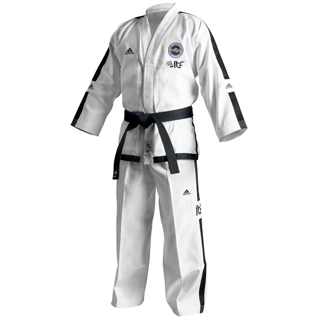 For Taekwondo Itf Adidas Instructor Champion Black Kant And Black Stripes-approved By The International Of Taekwondo - Taekwondo & Clothing AliExpress