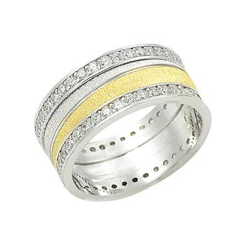 

Silver 925 Sterling Zircon Stone Wedding Ring