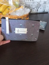 FUDEAM-Bolso de lona con estampado de flores para mujer, bolsa de maquillaje, artículos de tocador, organizador con cremallera, bolsa de viaje, neceser
