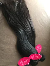 Extensiones de cabello humano liso brasileño, 1/3/4 Uds., extensiones de cabello Natural/negro azabache, extensiones de cabello humano Younsolo