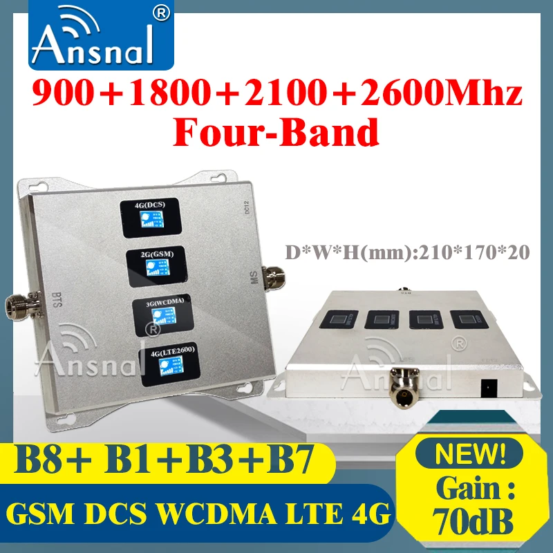1PCS Four-Band 900 1800 2100 2600Mhz 4G Cellular