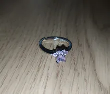 Anillos de Compromiso con diseño de Pata de Gato para mujer, anillos elegantes de circonia cúbica rosa para mujer, joyería de boda para mujer