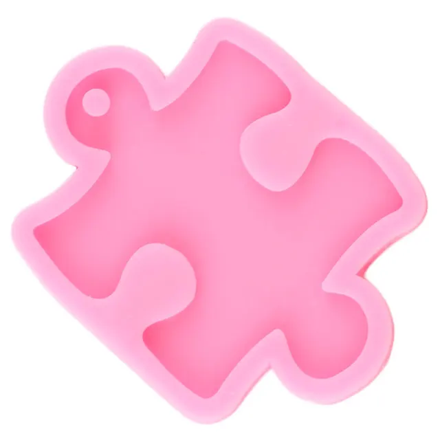 3D -S Puzzle Alakú Kulcstartó Szilikon Penész Diy Kézműves Ékszer Medál Epoxi Gyanta Formák Fondant Cukorka Csokoládé Cupcake Topper - Image 4