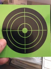 Targets Reaction Shooting Viscous Splatter 100-Per-Pack Green Rifle/pistol 4inch