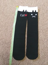 Girls Socks Leg-Warmer Cat Toddlers Kids Cotton Cartoon Knee for 3-12-Years Lovely