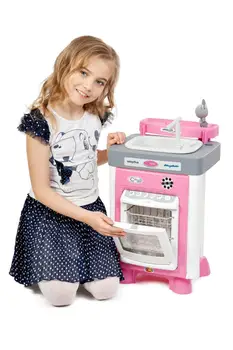 

Kitchen Toys COLOMA Y PASTOR Set Carmen No. 3 with a dishwasher and washer (package) (with sound,drops and circulating water wash) for children toys for kids game children's kitchen for girls for products for home