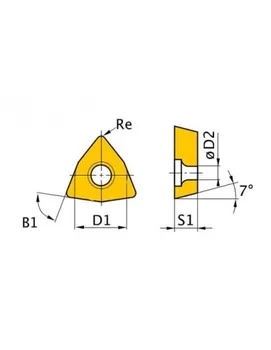 

OPTIMUM 3441752 cutting inserts N. 44-45 WNMG060408