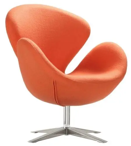 Лебединое кресло Fauteuil Arne Jacobsen laine cachemire tournant choix de couleurs