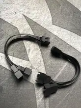 PWM Fan Fan-Cable Temperature-Control 4-Pin Female Multi-Fan 1-To-2