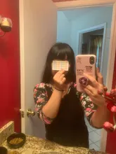 MEIFAN-extensiones de cabello con flequillo, postizo de pelo sintético Natural, con flequillo de aire, negro y marrón