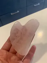 Natural Jade Gua Sha tablero raspador masaje de cuarzo rosa Jade Guasha piedra Chin cuello de la cara de arrugas removedor de belleza