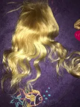 Younsolo-mechones Rubio 613 con cierre, cabello humano ondulado, 4x4, mechones, extensión de cabello humano Remy brasileño