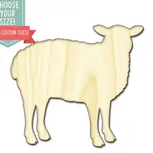 10 pieSheep фермерские животные-на заказ Выберите свой размер Лазерная резка Деревянные Художественные товары для рукоделия Настенный декор свадебный детский DCS0332