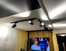 Track-Light Spotlight-Fixture Clothing Shop Store 220V Led COB Whole-Set for Home 12/20/30/40w-rail-spot