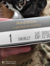 Ambition-cartucho para tatuar con agujas, 20 piezas, revestimiento redondo, n. ° 10, bugpin (0,30mm), 1RL, 3RL, 5RL, 7RL, 9RL, 11rl, 14rl