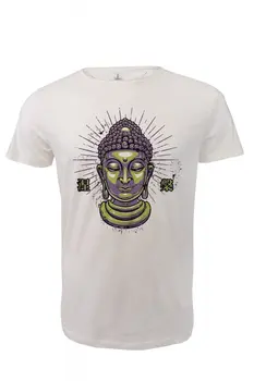 

Angemiel Wear Buddha Head Cotton White Men 'S T-Shirt