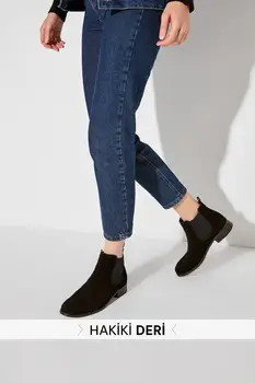

Trendyol Genuine Leather Suede Women 'S Boots & Bootie TAKAW20BO0325