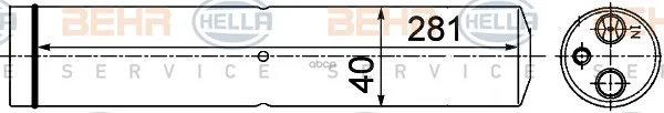 Осушитель Кондиционера Land Rover Discovery/ Range Rover 04- Hella 8ft351193541 HELLA арт. 8FT351193541