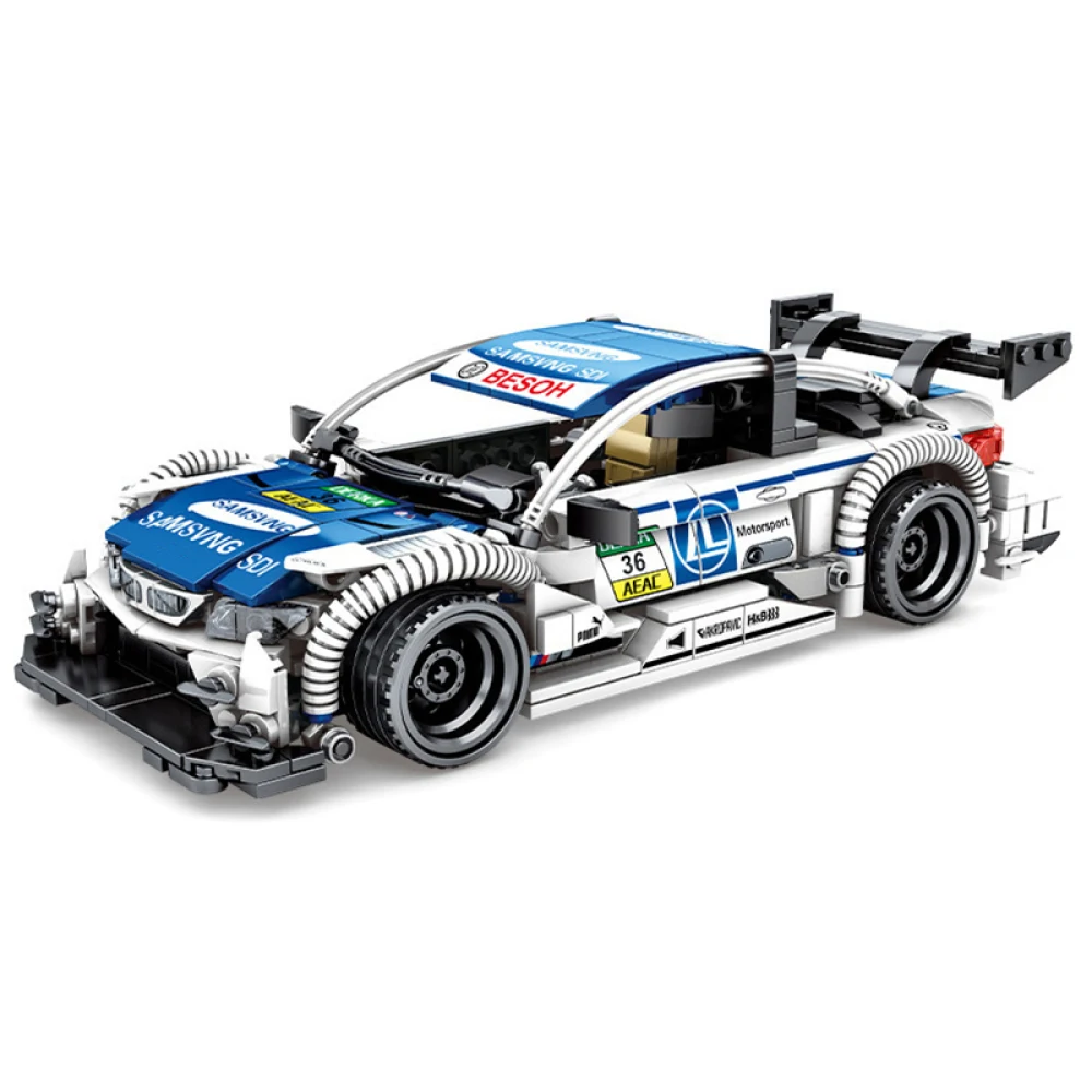 

632PCS Creative Sports Car Shape Safe Material Assembled Building Blocks For Children Small Particles Educational Model Toys