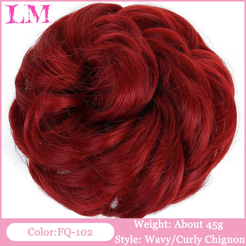 Faux Chignon Rouge - Postiche Cheveux Flamboyant Naturel Femme