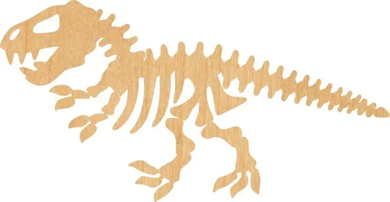 Скелет динозавра деревянный лазер вырезанная форма-отлично подходит для крафта-Hobbyist-D.I.Y. Проекты