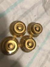 4 x Top Hat Speed Control Knobs For Electric Guitar GOLD