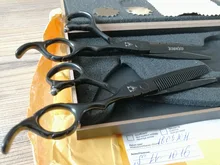 Tijeras profesionales para peluquería, juego de corte de pelo, acero japonés, 440C, 5,5, 6,0, 888