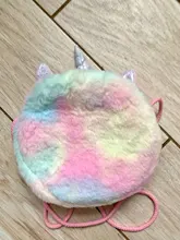 Bolso de hombro para niños y niñas, bandolera con diseño de unicornio y animales, monedero de moneda de llaves, Mini bolso de princesa