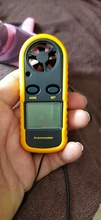 Anemómetro Digital 0-30 m/s, anemómetro-10 ~ 45C, medidor de temperatura con pantalla de retroiluminación LCD