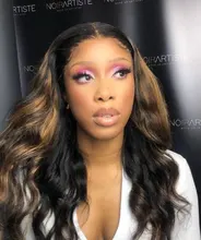 Elia destacar 4 30 peluca con malla frontal de la onda del cuerpo pelucas virginal brasileño 100% cabello humano Pre arrancado transparente negro de las mujeres 2021