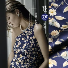 SP900 чистый шелк/момент мечты/шелковая ткань тутового шелка 93% шелк 7% спандекс эластичный/ширина 1.29yd толщина 19 мм/единица измерения: m