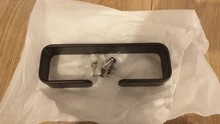 Accessories Towel-Holder Wall-Mounted Washroom Black Aluminum Square Space Single