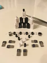10 unids/lote YT2153Y Micro USB 4pin conector macho blanco/negro de datos OTG interfaz de línea de datos Cbale envío de la gota