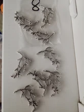 Abalorios de aleación de zinc de rama de árbol Vintage, colgante para pulsera, collar, joyería de metal, fabricación de accesorios, 8230, 8 Uds.