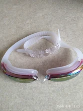 Glasses Swimsuit Ear-Plug Swimming-Goggles Diving Anti-Fog Men Electroplating Adjustable