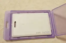 Transparente de 614 de plástico tarjeta funda de credencial de identificación claro Banco tarjeta de crédito titular de la placa de accesorios expresando mi personalidad